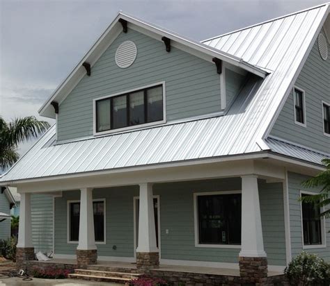 exterior silver metal roof house color combinations|metal roof house color combinations.